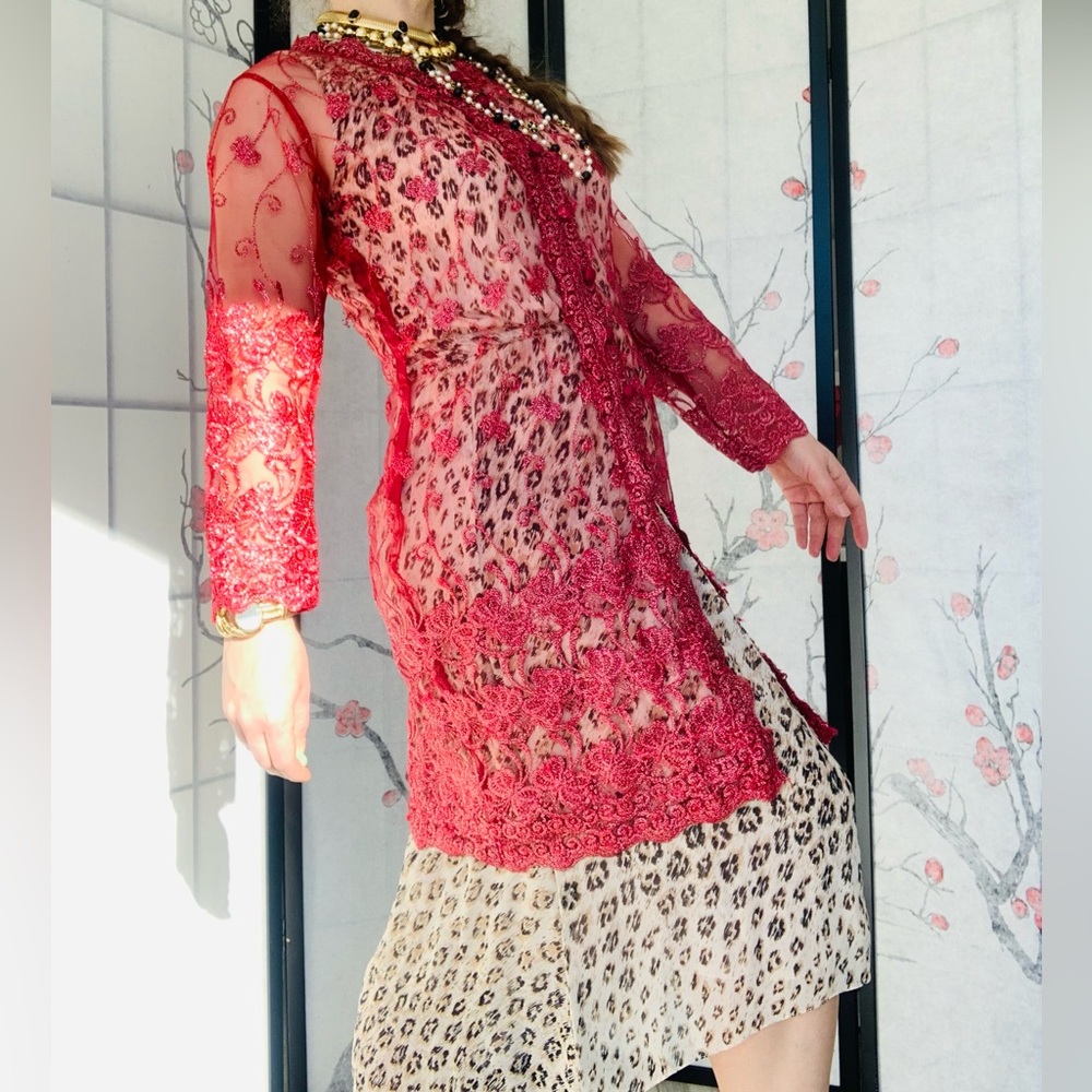 Anthro Wedding Metallic Mesh Mermaidcore Indie Sleeze Asian Tribal Kurta